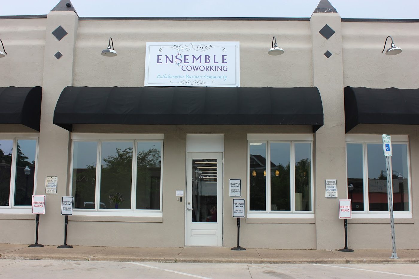 The Ensemble Coworking building on Park Place Avenue, Fort Worth