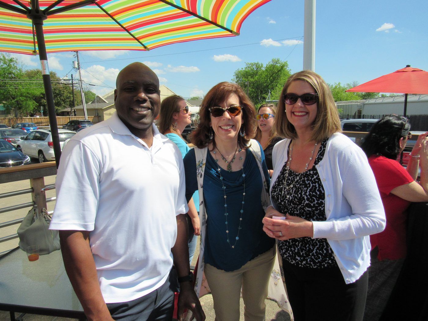 Ensemble members outside the building in the Near Southside